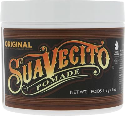 Suavecito Pomade Original Hold Medium Hold Hair Wax 4oz Water Based Men Medium