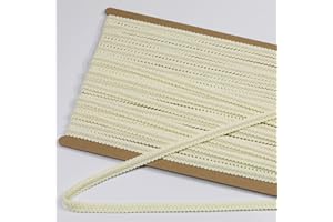 dlboboai Gimp Braid Trim Polyester Braided Ribbon 12 Yards 12mm Wide Centipede Braided Lace Trim for Sewing Crafts Clothing Curtains Accessories Lampshade Home DIY Decoration (Beige, 12mm Wide)