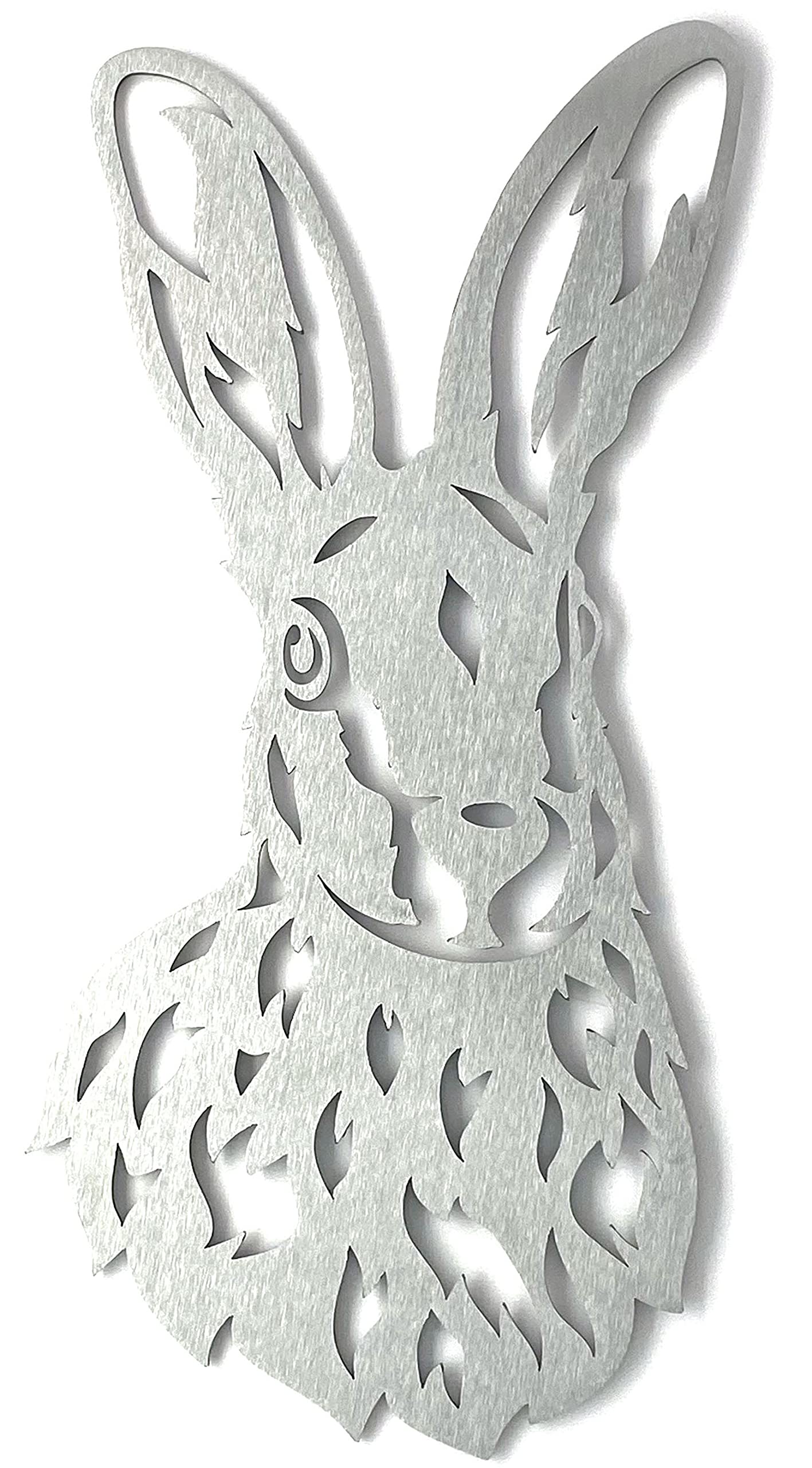 Image Industry Metal Hare Sculpture/Garden Ornament/Tabletop Art/Metal Art (160mm x 281mm) - Living Room - All Seasons
