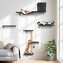 置物 maocat PHENOV Cat Wall Shelves - 27 Pcs Cat Interactive Toy Set w