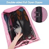WANDF Mesh Drawstring Swim Backpack Beach Bag Large Capacity 32 x 48 cm view 2