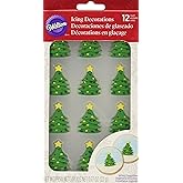Wilton 12 Count Christmas Tree Royal Icing Decorations