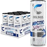 CELSIUS ARCTIC VIBE Sparkling Frozen Berry, Sugar Free Energy Drink, 12 Fl Oz (Pack of 12)