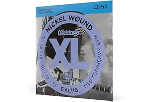 D'Addario EXL116 Nickel Wound Electric Guitar Strings - Medium Top/Heavy Bottom 11-52