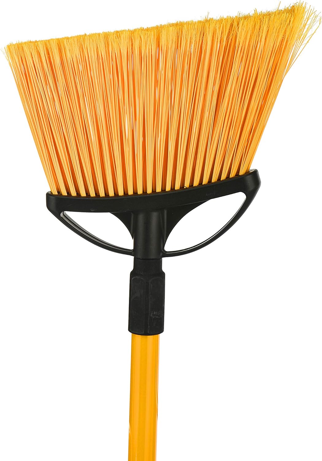 Alpine Industries 10-Inch Smooth Surface Angle Broom with Unbreakable Fiberglass Handle - Sweeper, Wide Cleaner Head for Hard to Reach Areas, Softer Durable Bristles for Light Debris Cleaning: Health & Personal Care