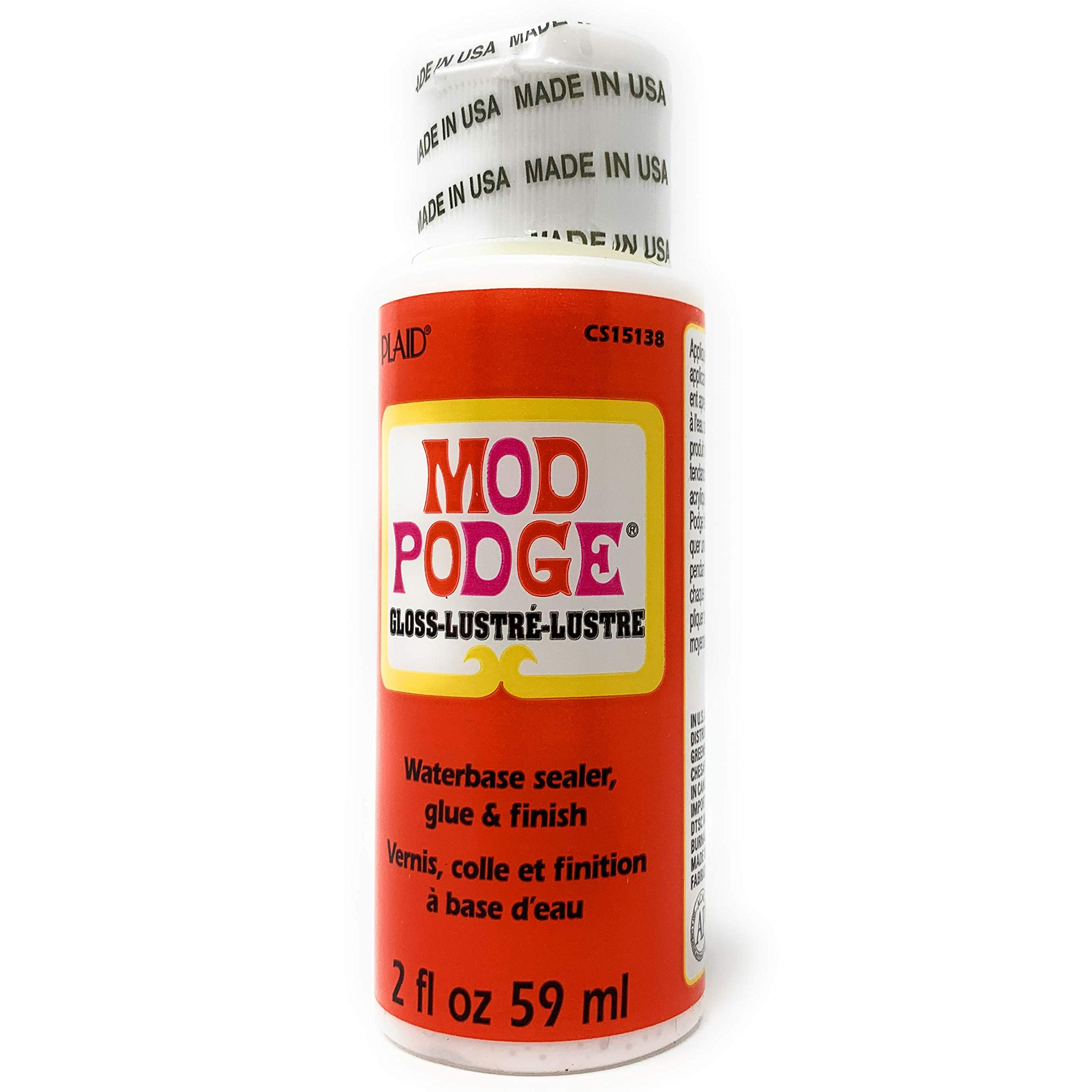 Mod Podge Gloss Water Base Sealer/Glue And Finish, White, 2 oz Buy