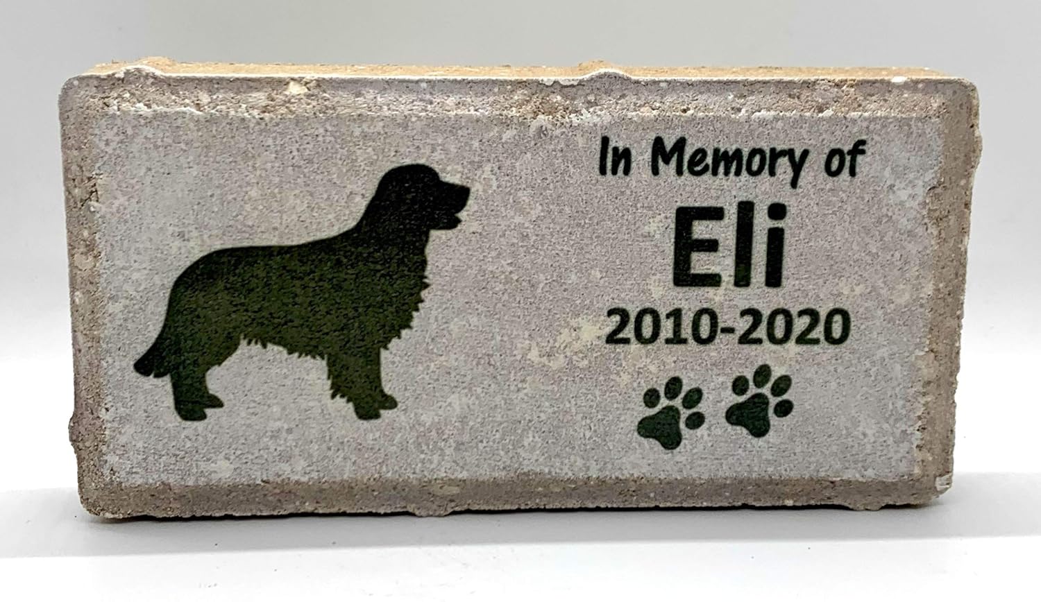 golden retriever memorial stone