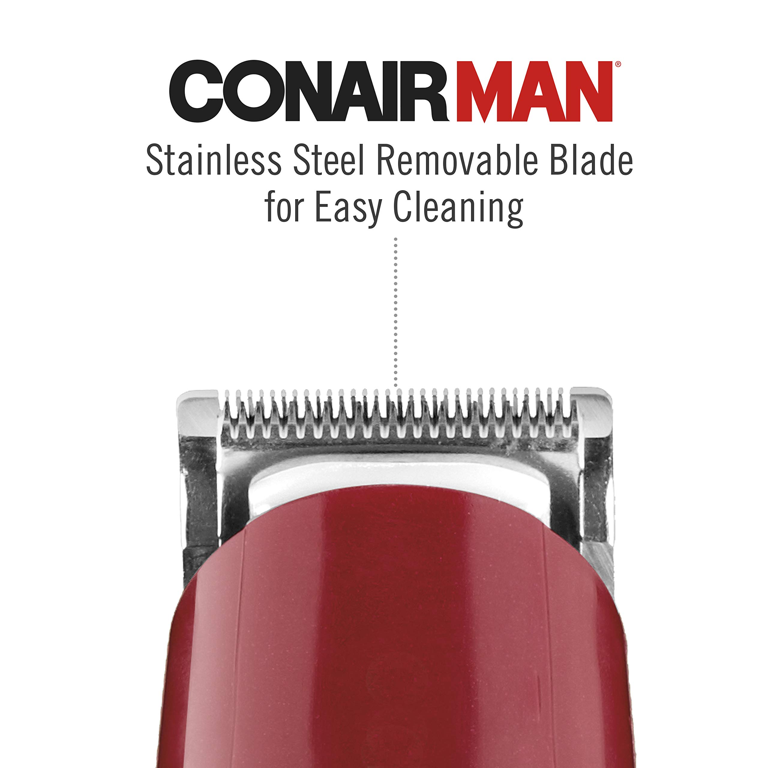 ConairMAN Beard & Mustache Trimmer, Includes 3 AllPurpose Combs