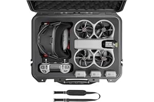 FPVtosky Hard Case for DJI Avata 360, Goggles N3, RC Motion 3, RC 2/FPV Remote Controller 3, Charging Manager, Support Up to 