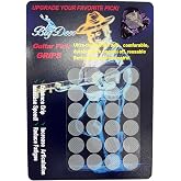BigDeer 48pcs Ultra-thin,Clear highly adhesive Guitar pick grips, guitar pick handles help you hold the guitar picks Ideal for Sweaty Hands, Live Performances, &amp; Beginners