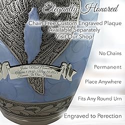 Blue Angel Cremation Urn for Ashes Adult Male