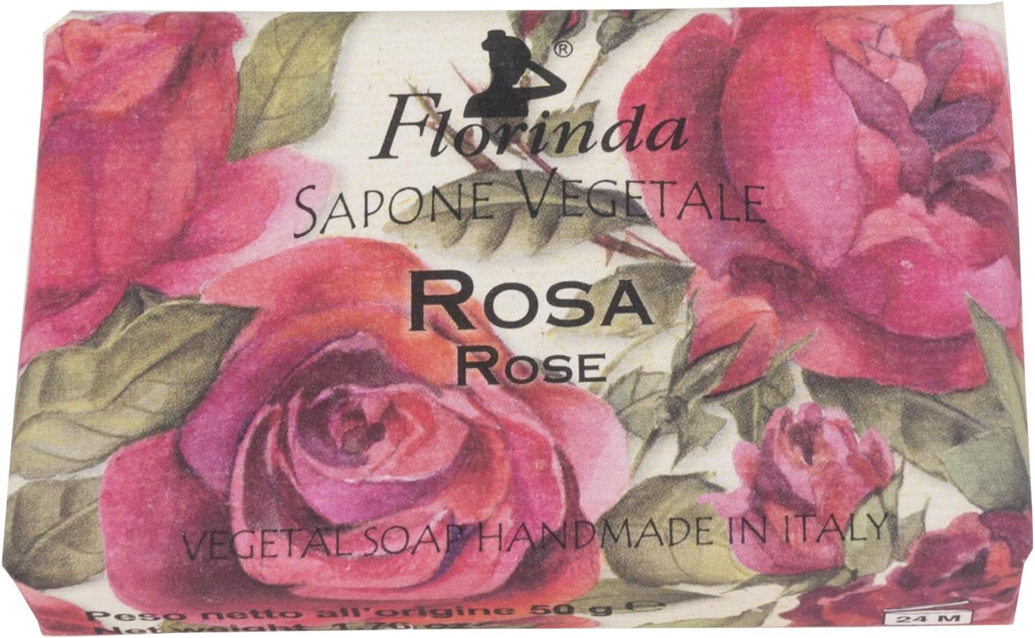 Florinda Sapone Vegetale Soap, Rosa 50 g