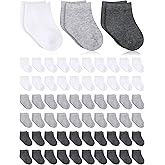 Jecery 60 Pairs Baby Socks Infant Socks Bulk for Newborn Baby Boys Girls Kids Toddler Unisex Low Cut Anklets Pure Cotton