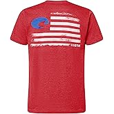 Costa Del Mar Mens Pride T-Shirt, Red Heather, XX-Large