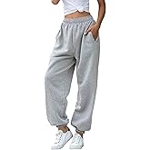 Willow Dance Wide Leg Sweatpants for Women High Waisted Baggy Joggers Elastic Loose Active Pants with Pockets