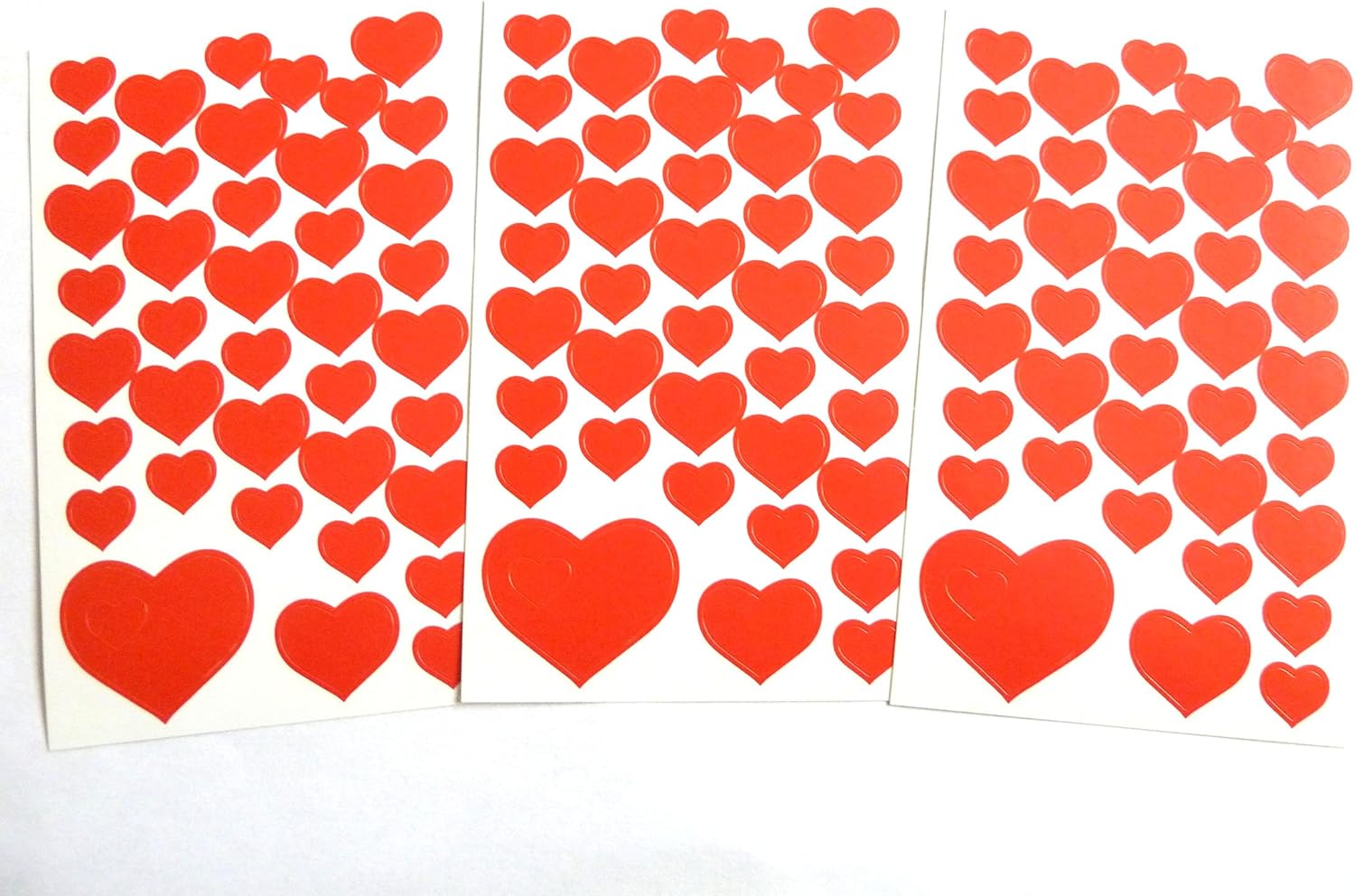 Red Heart Stickers Kids / Childrens Labels for party bags , scrap