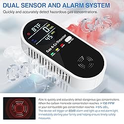 4-in-1 Portable Carbon Monoxide & Combustible Gas