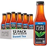 Pure Leaf Iced Tea, Sweet Tea, Real Brewed Tea, 18.5 Fl Oz Bottles (Pack of 12)