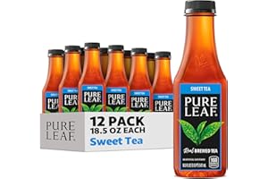 Pure Leaf Iced Tea, Sweet Tea, Real Brewed Tea, 18.5 Fl Oz Bottles (Pack of 12)