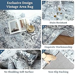 QD-Udreamy 6x9 Area Rugs - Machine Washable Area