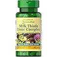 Puritan's Pride Milk Thistle Liver Complex, Supports Healthy Liver Function, 90 Count, White