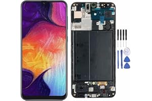 For Samsung Galaxy A50 LCD Screen Replacement,LCD Display Touch Screen Digitizer Assembly with Repair Tools, Compatible with 