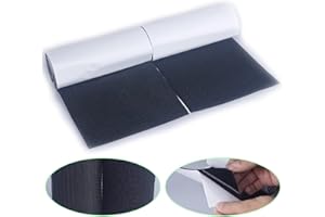 HUAYY 6 Inches Width 1 Yards Length | self-Adhesive Hook and Loop Style Sheets | Super Sticky Glue Nylon Patch | Strips | Pat