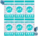 PUR Gum Sugar Free Wintergreen Xylitol Vegan 55 Pieces Pack of 6