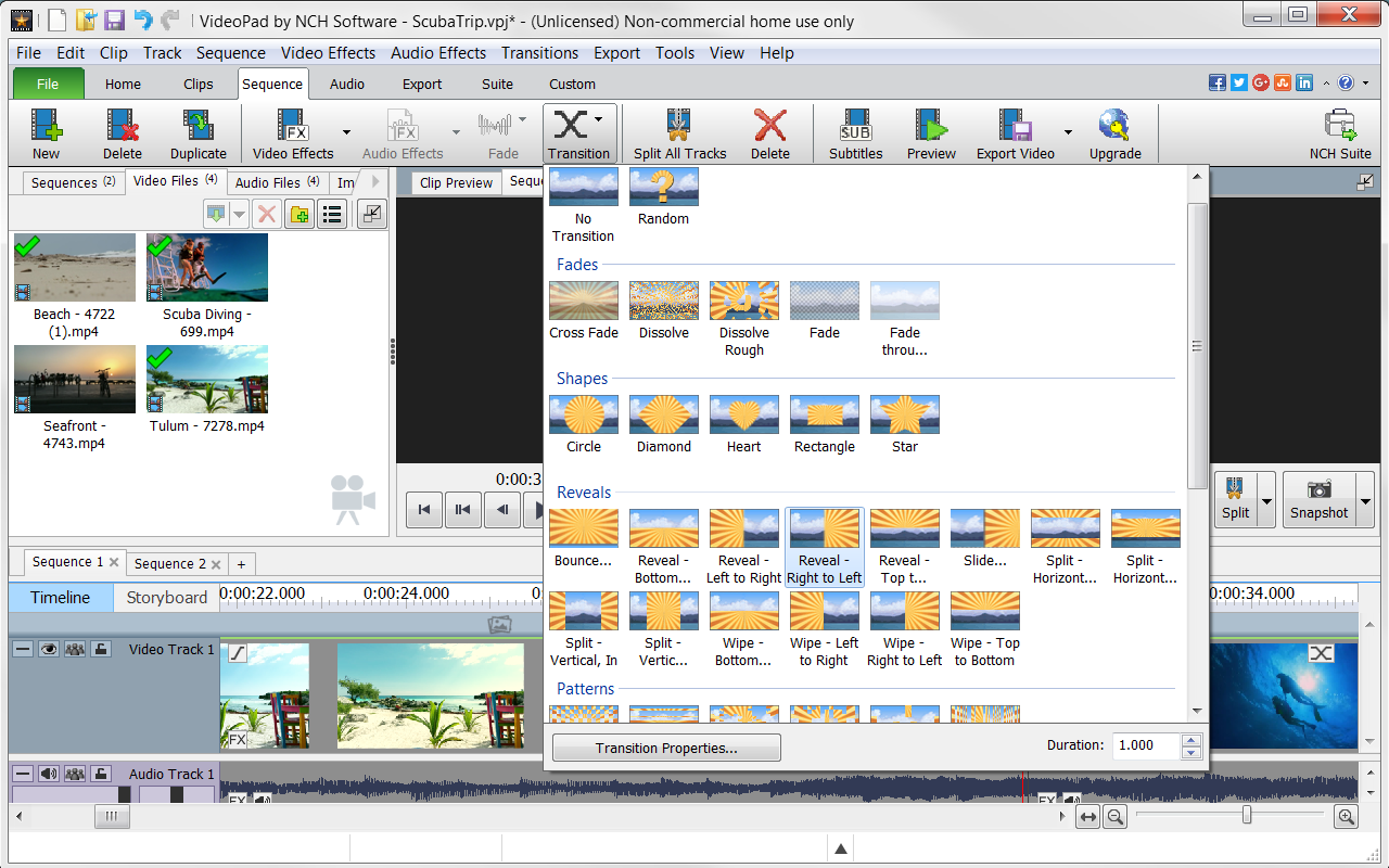 VideoPad Video Editor Free - Create Stunning Movies and Videos with Effects and Transitions [Download] - Thumbnail 6