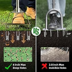 Manual Core Aerator Lawn Tool - Lawn Aerator Tool
