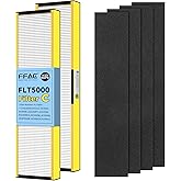 FFAC FLT5000 Filter-C True HEPA Replacement Filter for Guardian AC5000E AC5000 Air Purifier Compatible with AC5250PT, AC5350B, AC5350W, AC5350BCA, AC5300B Air Cleaner, 2 Pack HEPA + 4 Pre-Filters