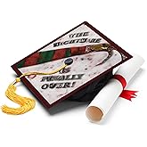 ADVANSYNC EarnedSwag The Nightmare is Over Graduation Cap Topper Black