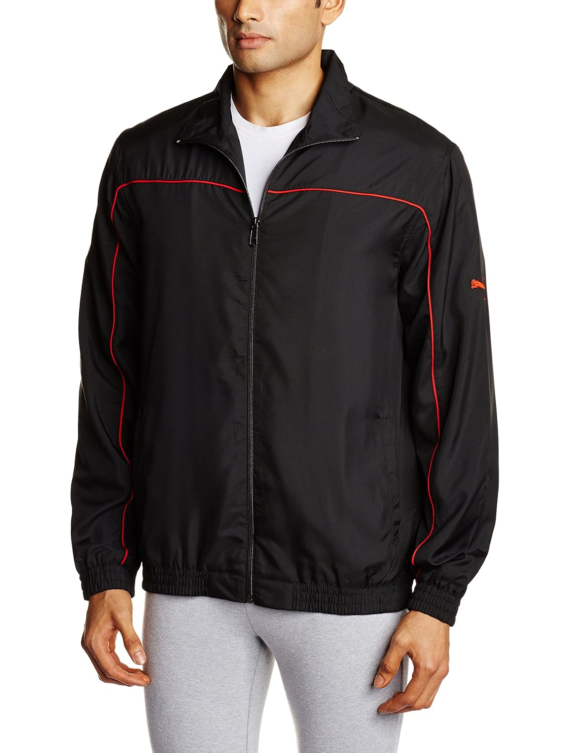 puma men's polyester track jacket