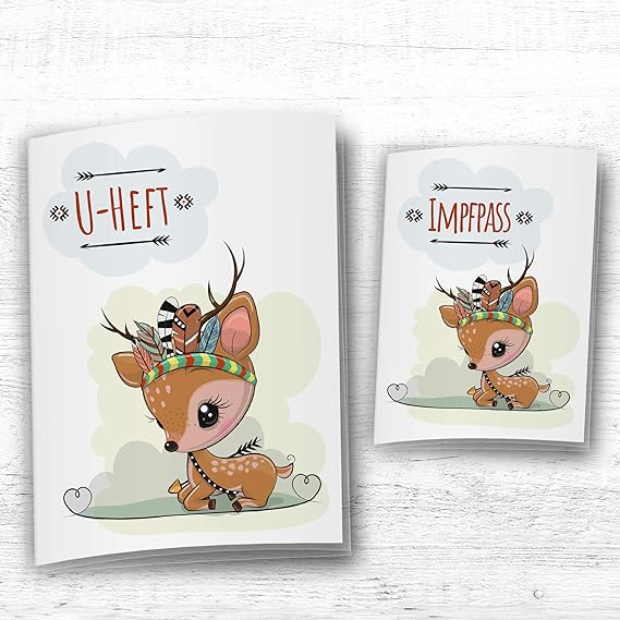 Motif Animaux De Bebe Bleu Girafe Ensemble De Housses Pour Carnet De Sante Et Carnet De Vaccination Cadeaux De Naissance Et Souvenirs Bebe Et Puericulture Schoolofbabywearing Com