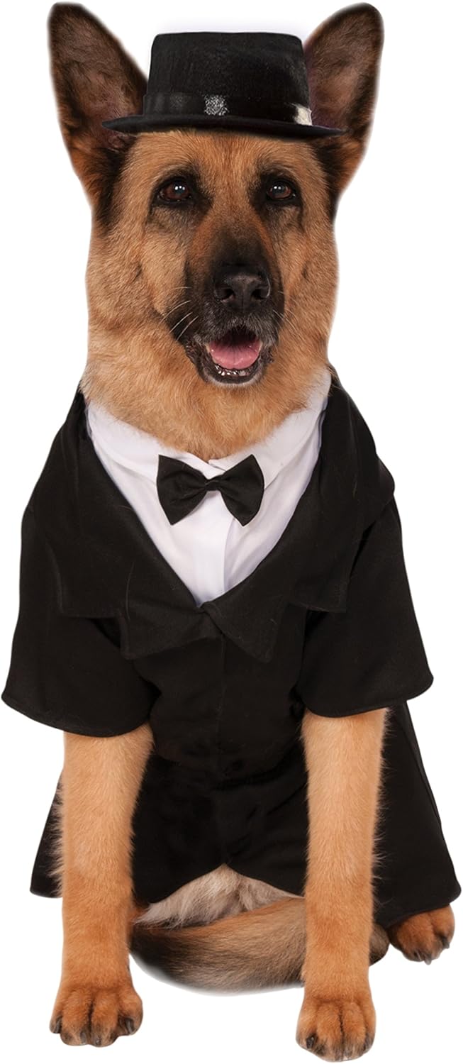 Official Rubie's Dapper Dog Costume, Pet Groom Wedding Dress Up, Size XX-Large Halloween Halloween, Multi, XXL