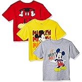 Disney Little Boys' Mickey Mouse Toddler Boys Assorted Tee 3-Pack