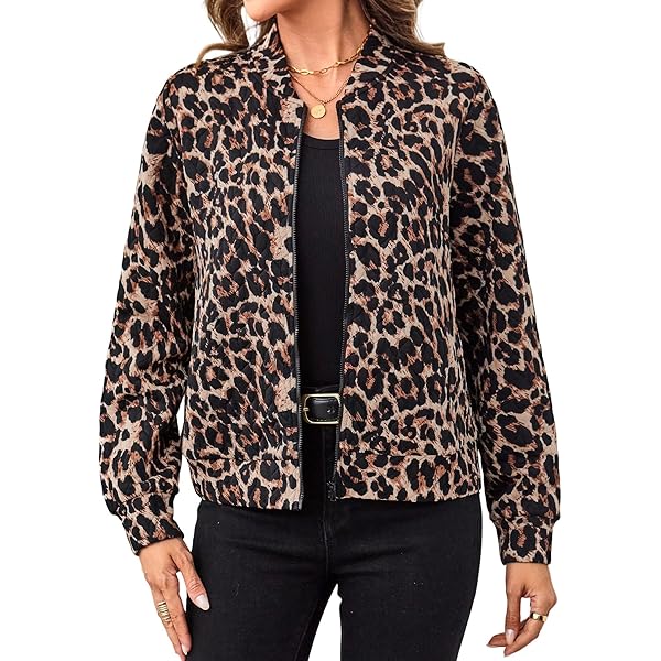 Amazon.com: Tednrk Womens Leopard Corduroy Jackets Oversized Color