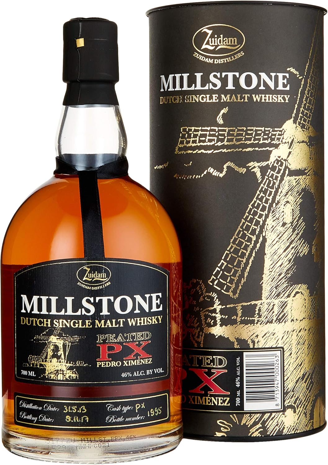 Zuidam Millstone Single Malt Whisky Peated PX Cask 2013/2017 (1 x 0.7 l