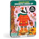 Mudpuppy - Folklore Forest Magnetic Tin Play Set for Kids | Ages 4+, 40+ Magnetic Shapes, Mix &amp; Match, Great for Travel, Forest Themed, Family Fun, Screen-Free Play, FSC Certified