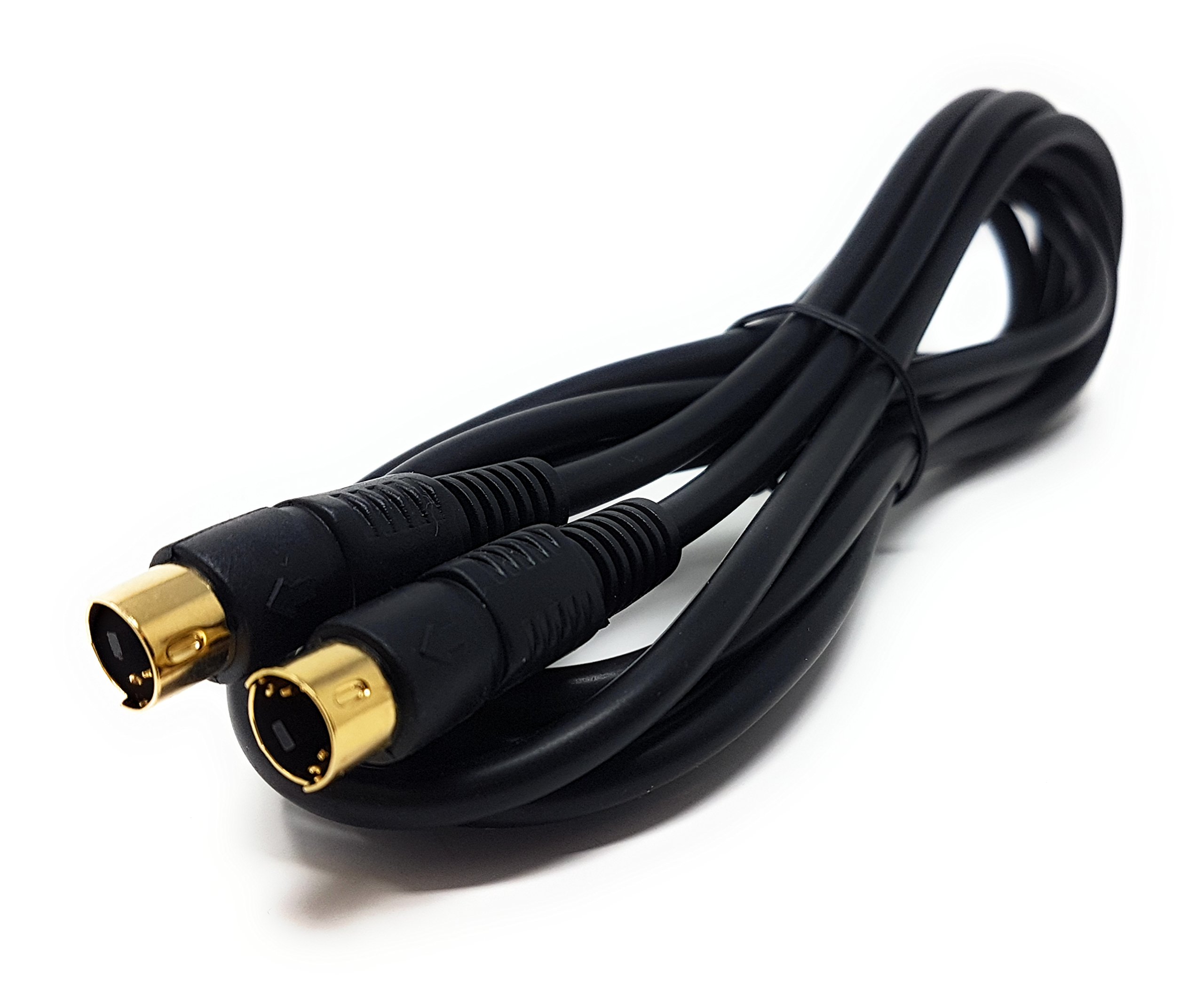 Maincore 2m long SVHS S-Video 4 pin mini-Din/Male to Male Cable Cord Lead