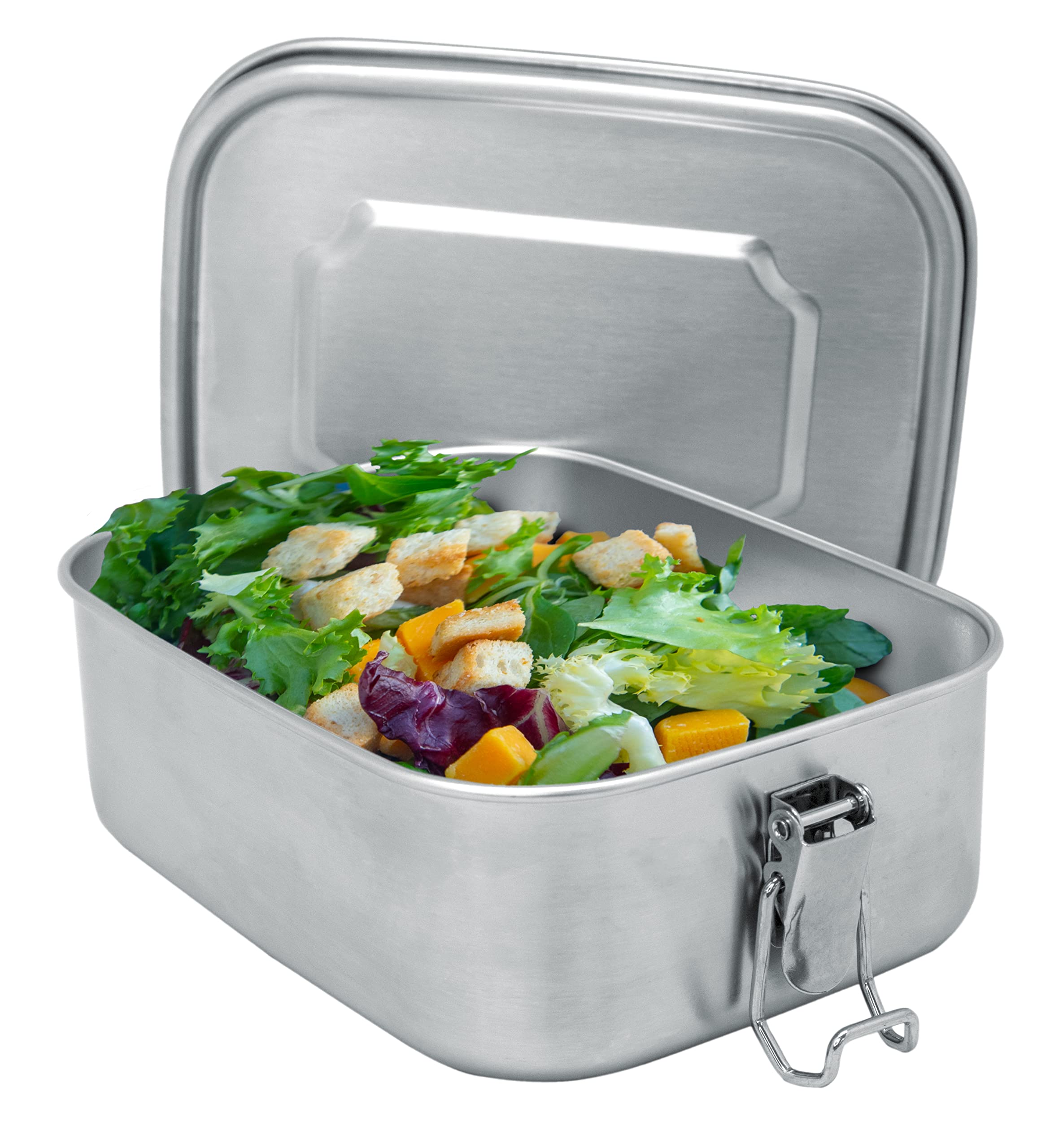 NERTHUS FIH 940 Stainless Steel Lunch Box 800 ml Stainless Steel Metal Lunch Box, Airtight, Lightweight, Reusable and Easy to Clean