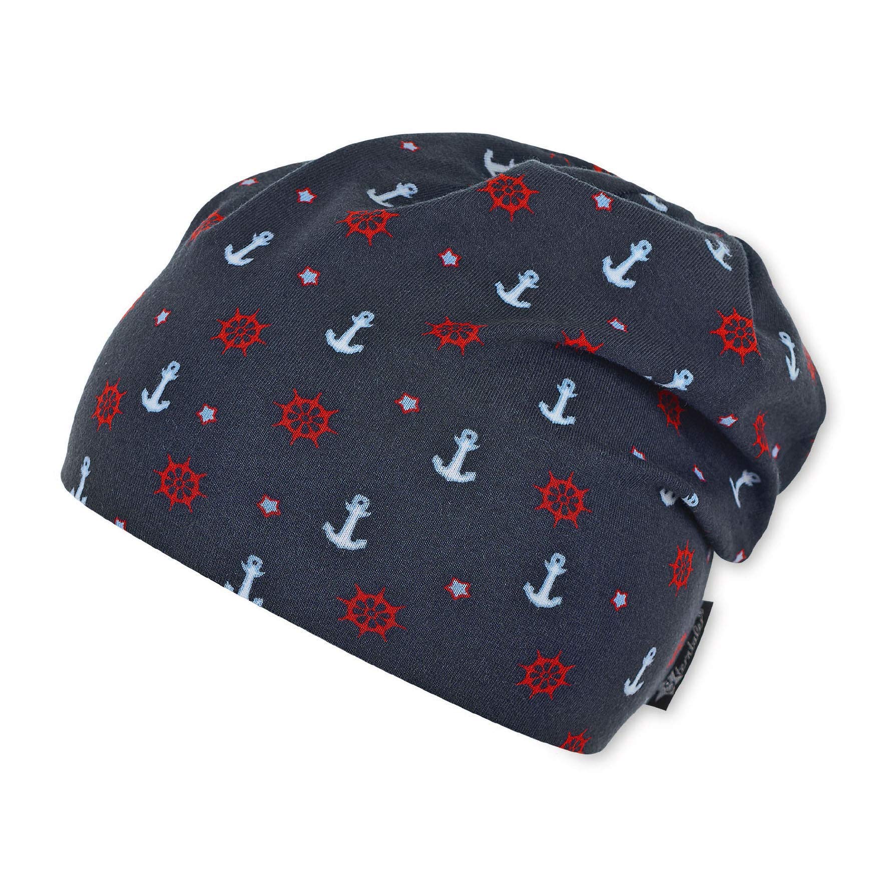 Sterntaler Baby Boys Slouch Beanie Hat Blue (Marine 300), XXXXX-Large (Manufacturer Size: 49)