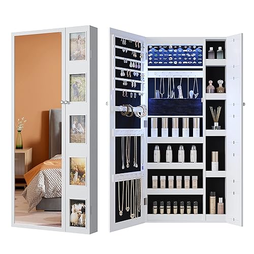 HNEBC Wall Mounted Jewelry Organizer with Photo