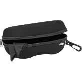 NoCry Glasses Case Hard Shell with Velvet Lining, Reinforced Zipper &amp; Belt Clip &mdash; Protective Sunglasses or Eyeglass Case for Sunglass or Safety Glasses, Perfect Storage for Travel &mdash; For Men and Women