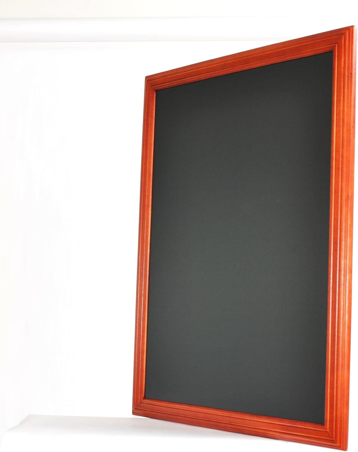 Securit Universal Hardwood Chalk Board, Lacquered Mahogany Finish, Wall Mountable, 60x80cm (WBU-M-60) - Image 3