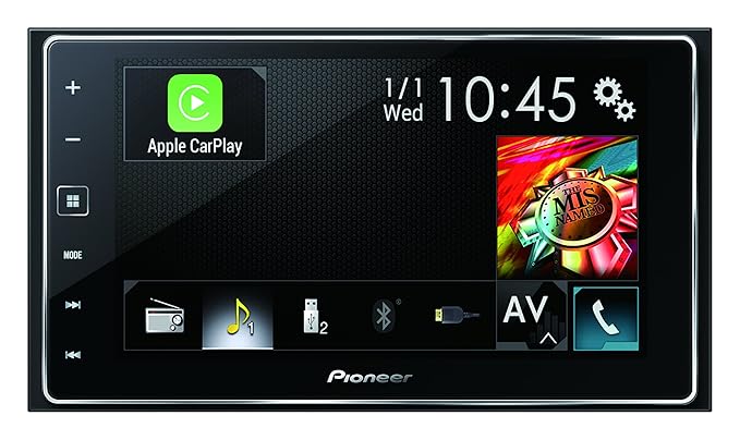 Audi A4 B7 - Pioneer SPH-DA120-2DIN USB Bluetooth Apple CarPlay Autoradio - Einbauset