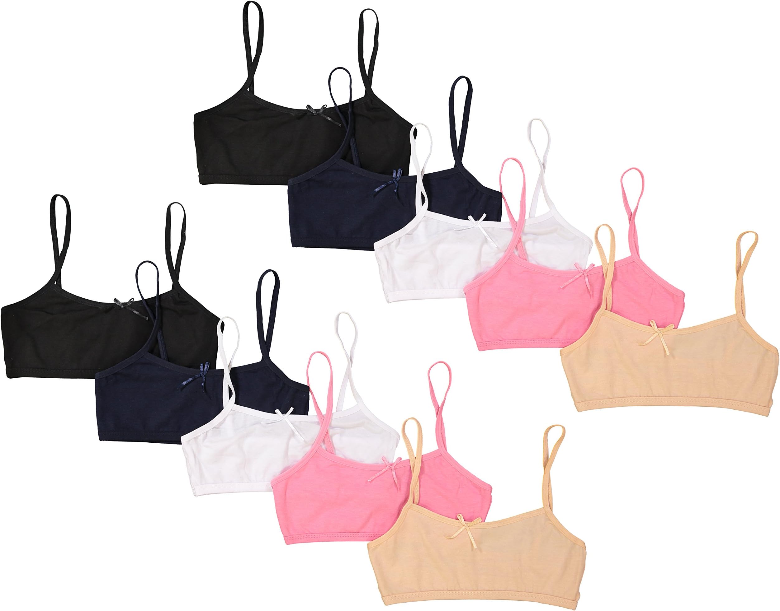 Big Girls' 10 - Pack Bralettes