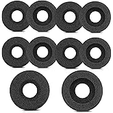Ear Cushions for Jabra Headset Earpads Replacement Foam Ear Pad Covers for Jabra PRO 920 930 9450 GN 2000 Biz 1500 2400II Plantronics Blackwire 3220 3320 C320 HW251N HW261N HW520 Headphones (10 Pack)