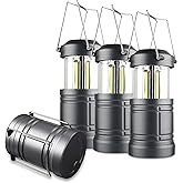 LED Camping Lantern ,Battery Powered Hanging Emergency Lantern for Camping Power Outages,4-Pack