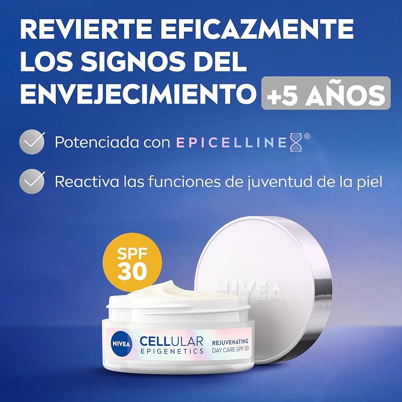 Creme de Dia Rejuvenescedor da Cellular Epigenetics SPF30 50 ml